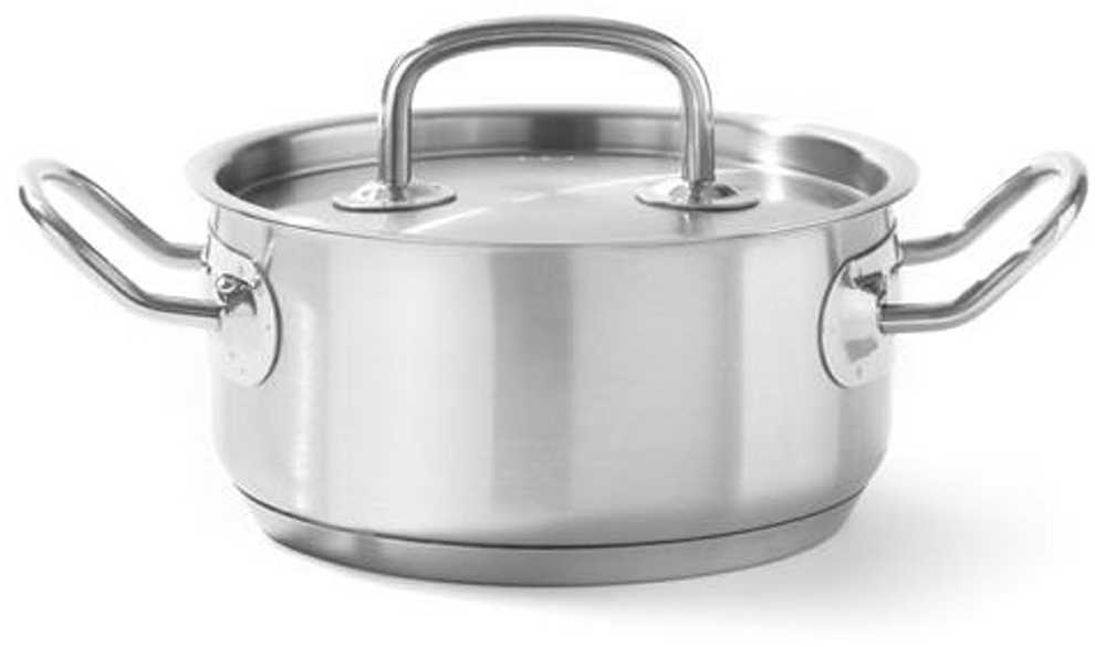 Puodas niski Kitchen Line su dangteliu 7.3 l śr. 280 x 120 h - Hendi 836033