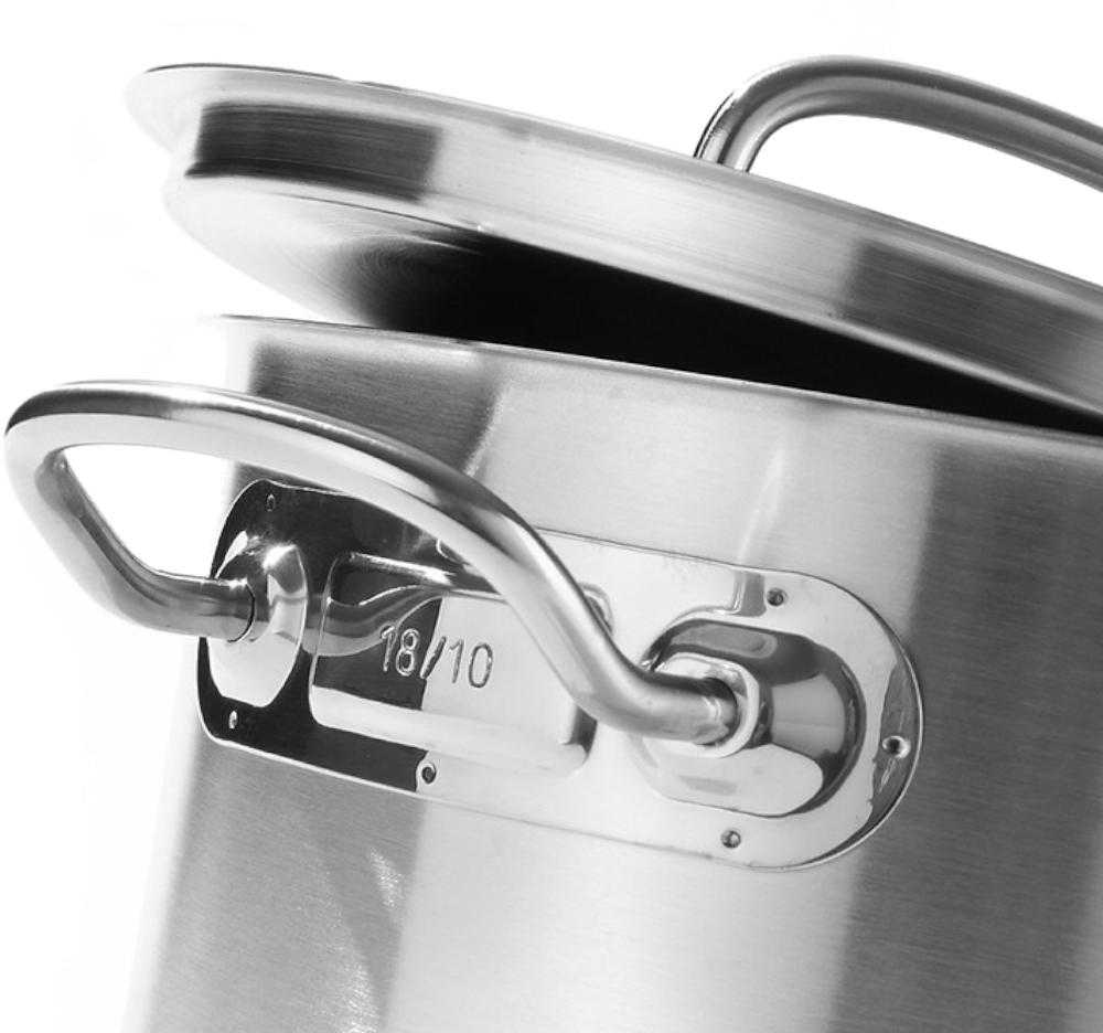 Puodas niski Kitchen Line su dangteliu 7.3 l śr. 280 x 120 h - Hendi 836033