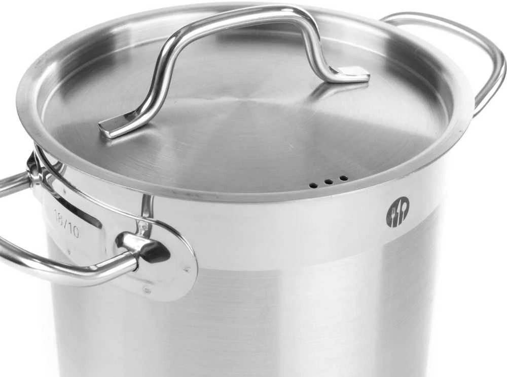 Puodas niski Profi Line su dangteliu 4,8 l śr. 240 x 105 h - Hendi 830406