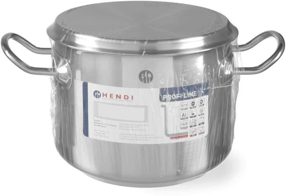 Puodas niski Profi Line su dangteliu 7,5 l śr. 280 x 120 h - Hendi 830505