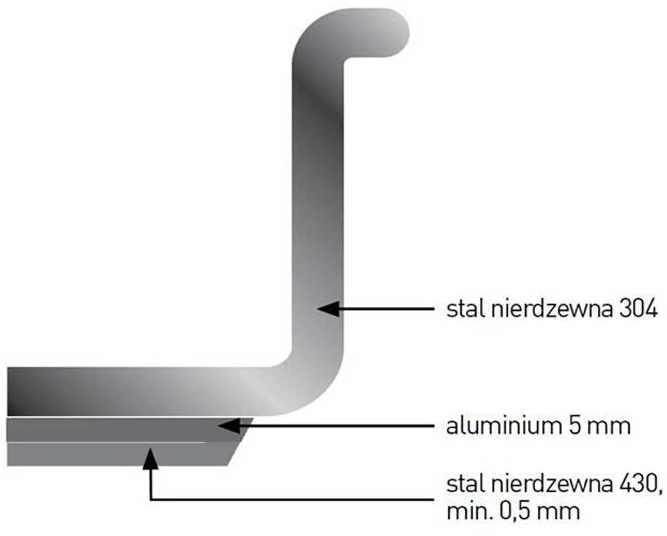 Puodas średni Profi Line su dangteliu 2 l śr. 160 x 110 h - Hendi 831007