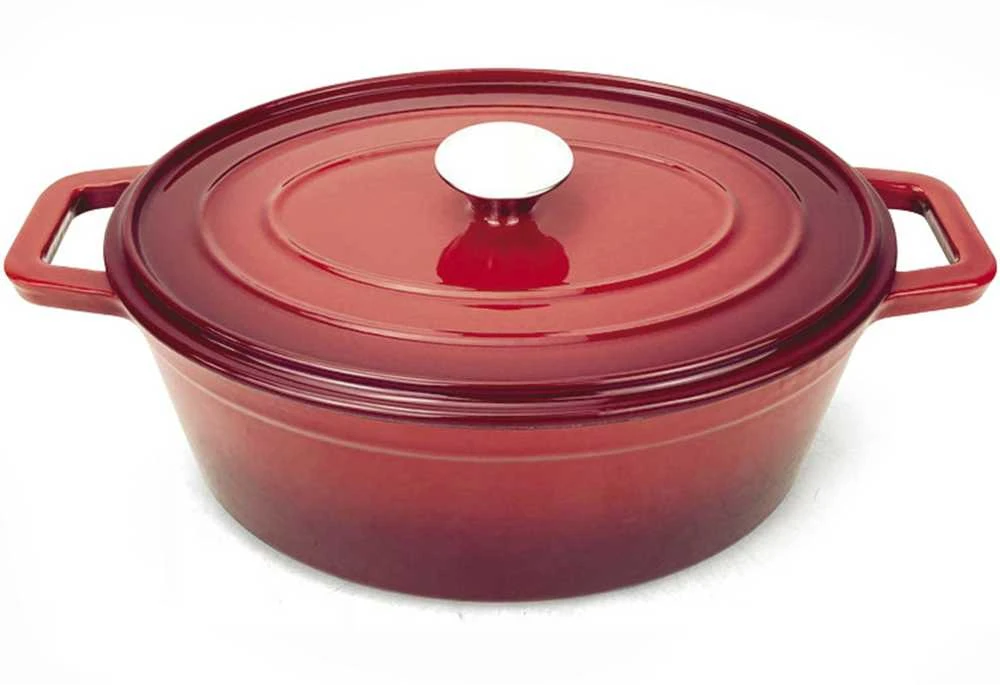 Puodas żeliwny emaliowany 4,4 l raudona - Hendi 626849