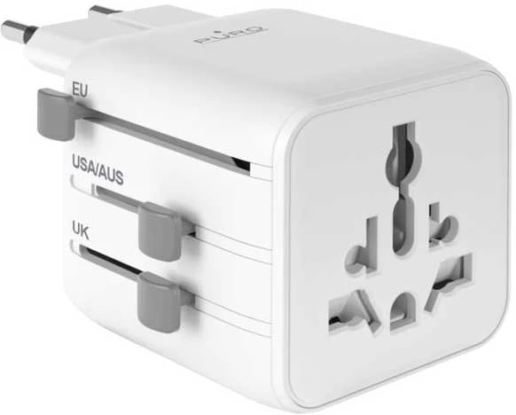 Puro universalus kelioninis adapteris – baltas