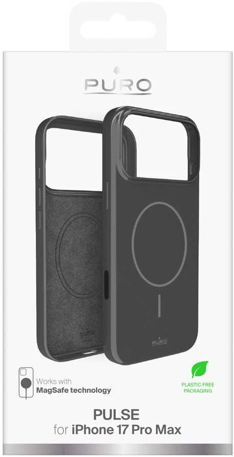 Puro Pulse Protective dėklas skirtas Apple iPhone 17 Pro Max Polycarbonate – pilkos spalvos