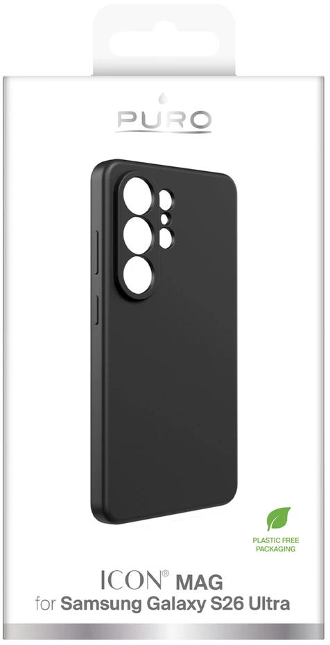 „Samsung Galaxy S26 Ultra“ silikoninis „ICON“ dėklas, gamintojas Puro Juodas