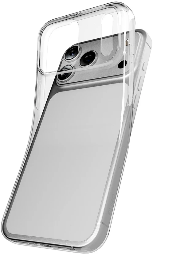 Puro 0.3 Nude Ultra-Slim TPU dėklas skirtas Apple iPhone 17 Pro – skaidrus