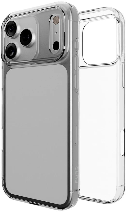Puro 0.3 Nude Ultra-Slim TPU dėklas skirtas Apple iPhone 17 Pro – skaidrus