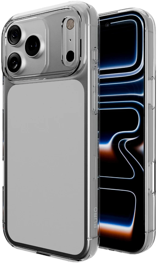 Puro 0.3 Nude Ultra-Slim TPU dėklas skirtas Apple iPhone 17 Pro – skaidrus