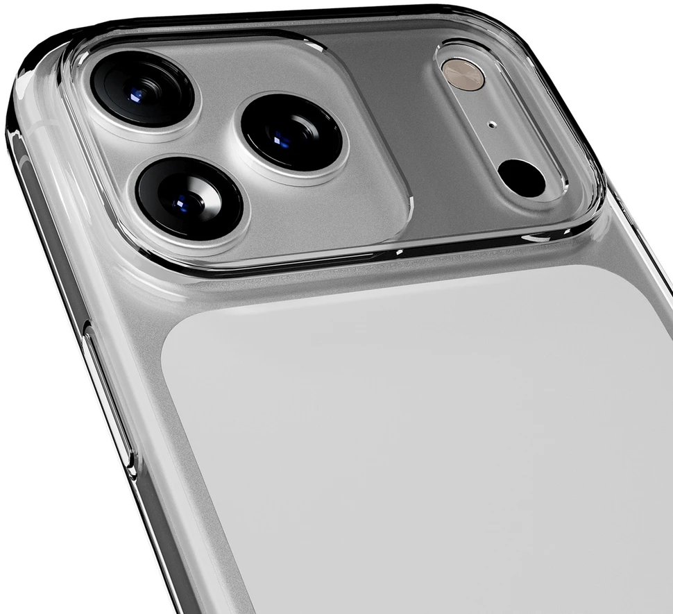 Puro 0.3 Nude Ultra-Slim TPU dėklas skirtas Apple iPhone 17 Pro – skaidrus