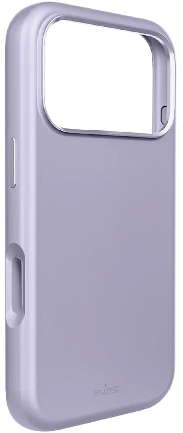 Puro Pure Icon Mag Pro Liquid Silicone dėklas skirtas Apple iPhone 17 Pro, suderinamas su MagSafe, su Camera Protection and Aluminum Mygtukai – rožinės spalvos