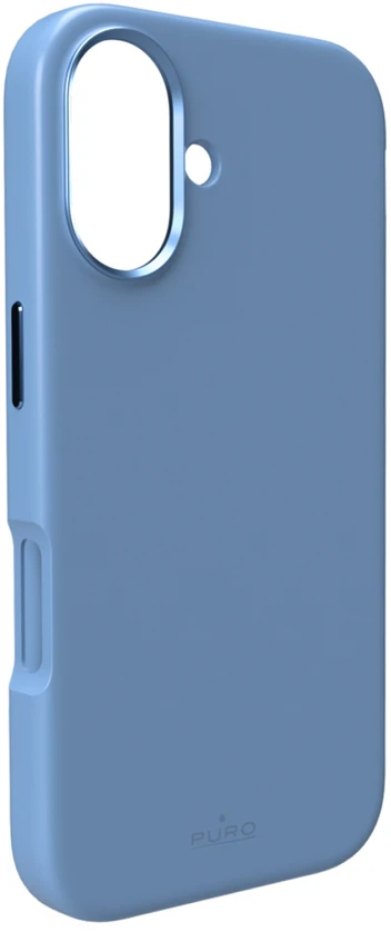 Puro Pure Icon Mag Pro Liquid Silicone dėklas skirtas Apple iPhone 17, MagSafe Compatible, with Camera Protection and Aluminum Mygtukai – Mėlyna