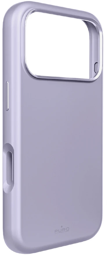 Puro Icon Mag Pro Liquid Silicone dėklas telefonui iPhone 17 Pro Max, MagSafe Compatible, with Camera Protection and Aluminum Mygtukai – Rožinė