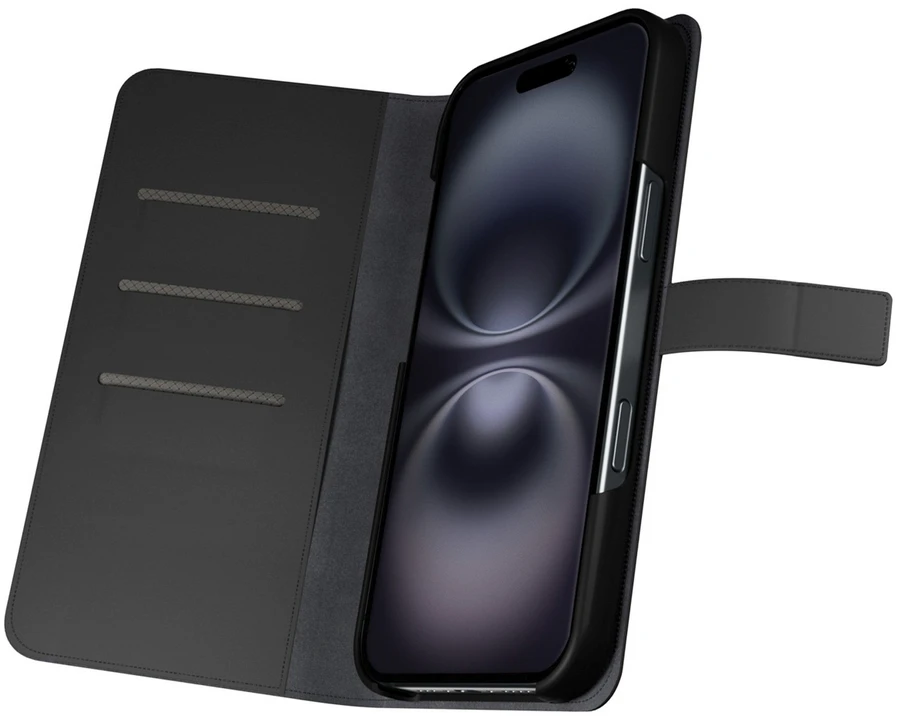 Puro Wallet Detachable MagSafe 2in1 Apple iPhone 16 – dėklas telefonui juodos spalvos