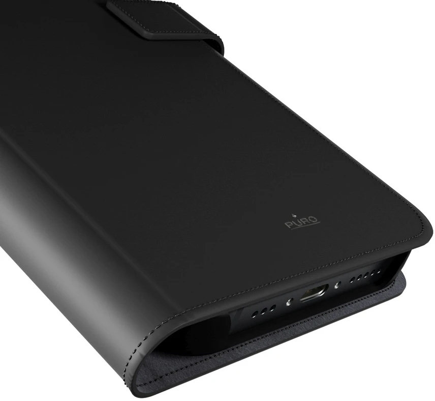 Puro Wallet Detachable MagSafe 2in1 Apple iPhone 16 – dėklas telefonui juodos spalvos