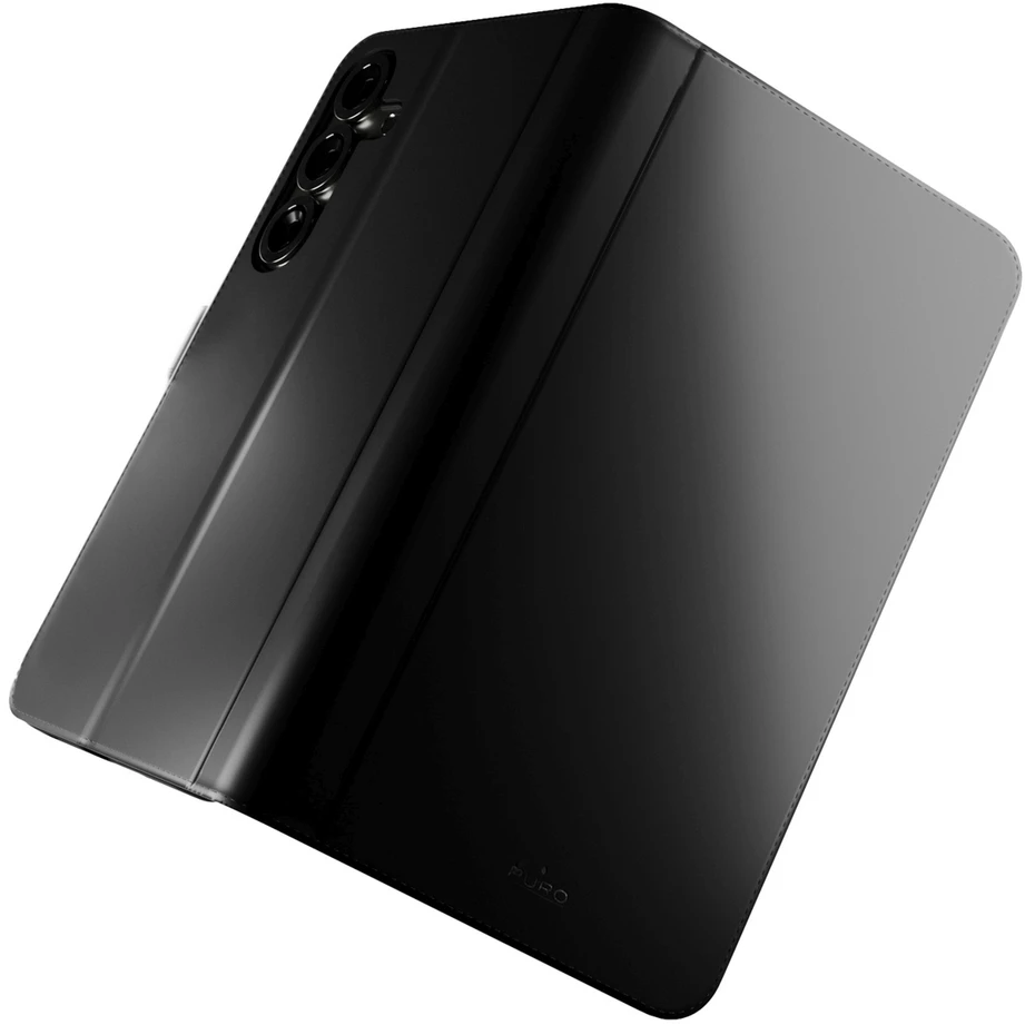 Puro Booklet Samsung Galaxy S25 Plus – dėklas telefonui juodos spalvos