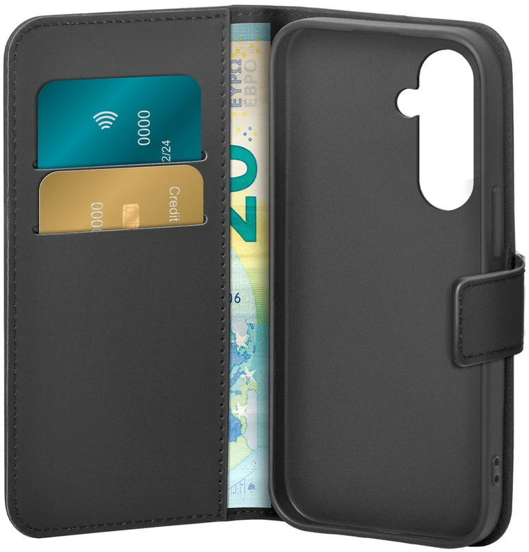 Puro Booklet Samsung Galaxy S25 Plus – dėklas telefonui juodos spalvos