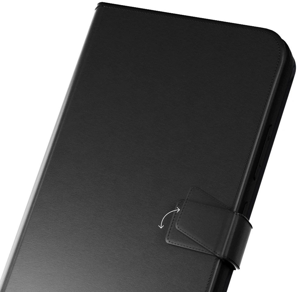 Puro Booklet Samsung Galaxy S25 Plus – dėklas telefonui juodos spalvos