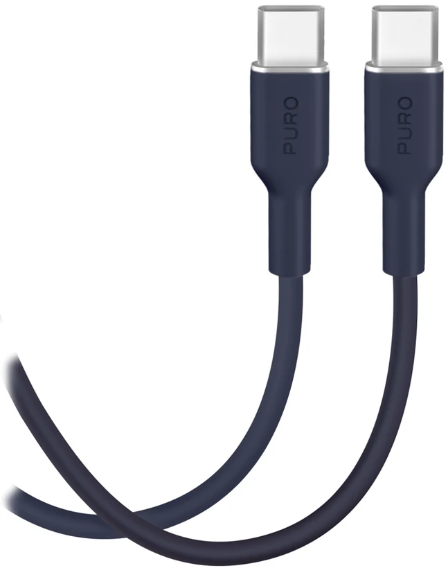 Puro ICON USB-C - USB-C laidas 1,5 m - Tamsiai mėlyna Mėlyna