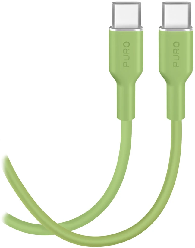 Puro ICON USB-C - USB-C cable 1.5m - žalias
