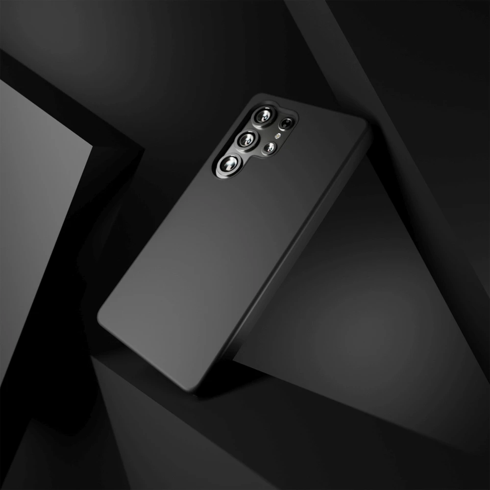 Puro Icon Mag silikoninis dėklas su MagSafe skirtas Samsung Galaxy S25 Ultra – juodos spalvos