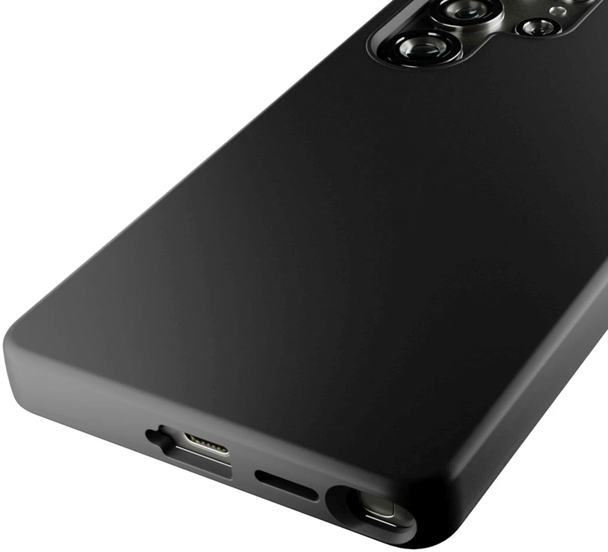 Puro Icon Mag silikoninis dėklas su MagSafe skirtas Samsung Galaxy S25 Ultra – juodos spalvos