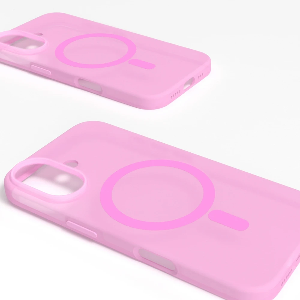 Puro Daylight MagSafe silikoninis dėklas Apple iPhone 16 – Rožinė