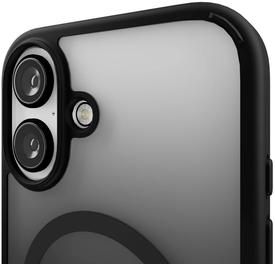 Silikoninis Puro Gradient MagSafe Apple iPhone 16 – dėklas telefonui juodos spalvos