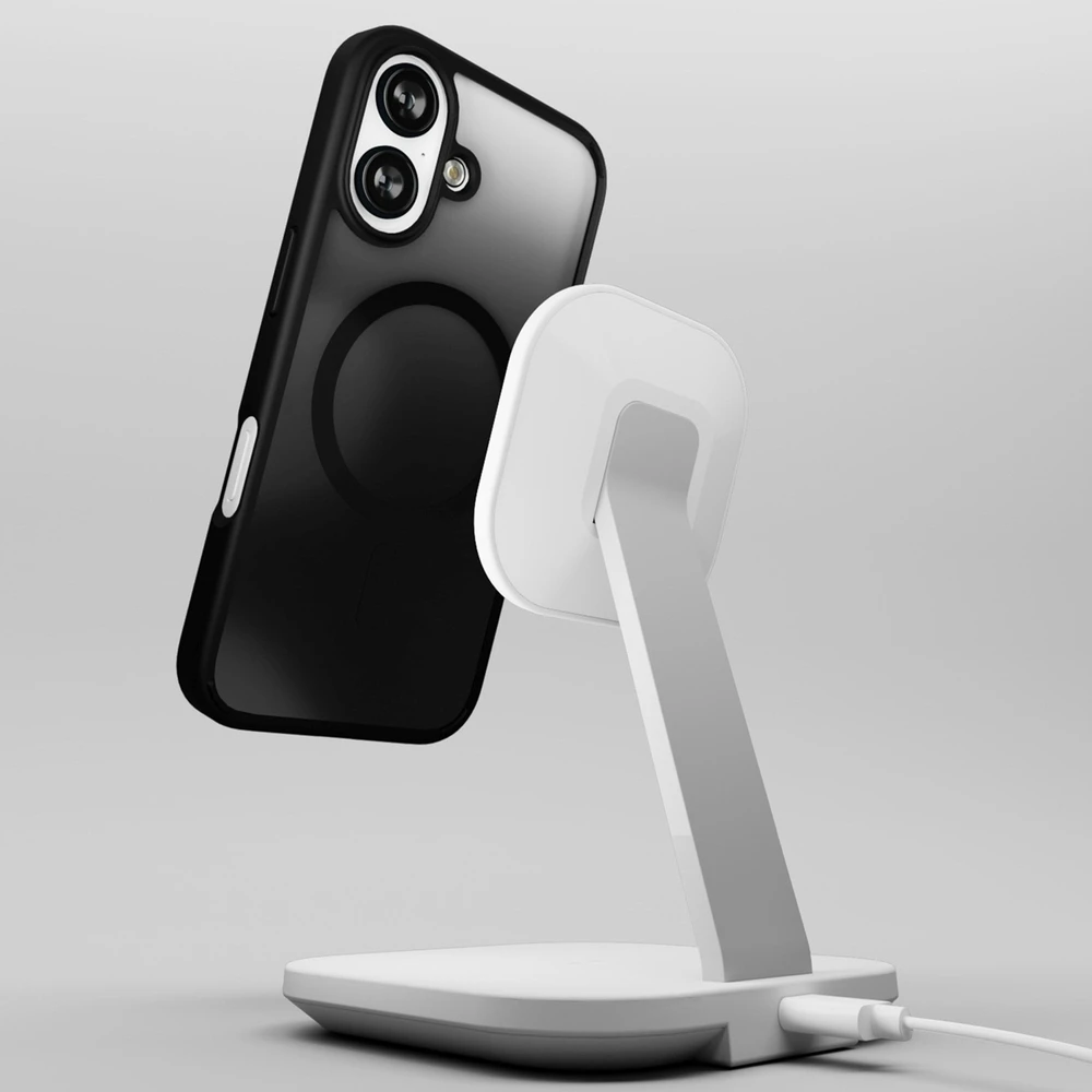 Silikoninis Puro Gradient MagSafe Apple iPhone 16 – dėklas telefonui juodos spalvos
