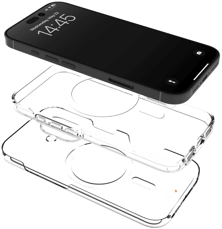 Puro Impact dėklas telefonui skaidrus D3O MagSafe Silikoninis Apple iPhone 16 Plus – dėklas telefonui skaidrus