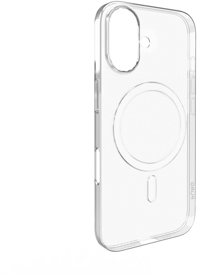 Silikoninis Puro 03 Mag MagSafe Apple iPhone 16 Plus – dėklas telefonui skaidrus