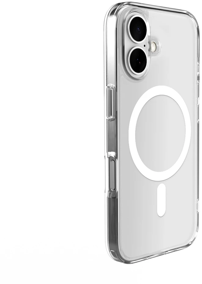 Silikoninis Puro Lite Mag MagSafe Apple iPhone 16 Plus – dėklas telefonui skaidrus