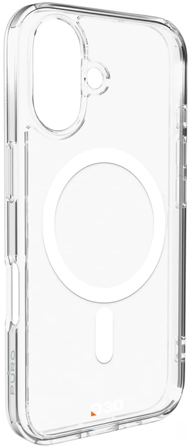 Puro Impact dėklas telefonui skaidrus D3O MagSafe Silikoninis Apple iPhone 16 Plus – dėklas telefonui skaidrus