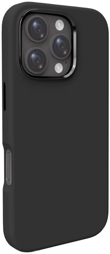 Silikoninis Puro Icon Mag Pro MagSafe Apple iPhone 16 Pro Max – dėklas telefonui juodos spalvos