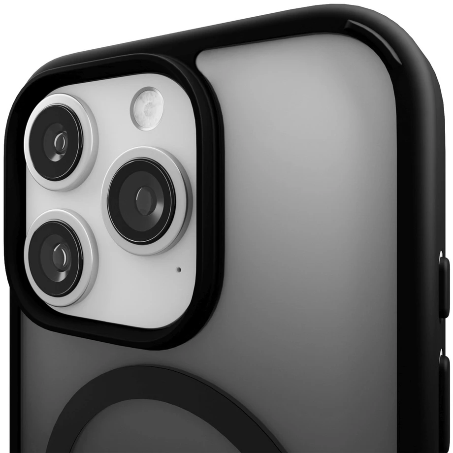 Silikoninis Puro Gradient MagSafe Apple iPhone 16 Pro – dėklas telefonui juodos spalvos