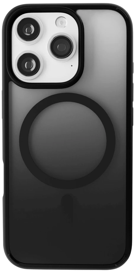 Silikoninis Puro Gradient MagSafe Apple iPhone 16 Pro – dėklas telefonui juodos spalvos