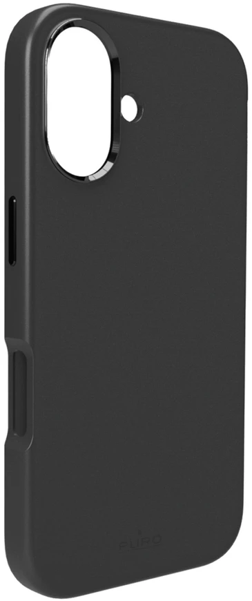 Puro Pure Icon Mag Pro Liquid Silicone dėklas skirtas Apple iPhone 17, MagSafe Compatible, with Camera Protection and Aluminum Mygtukai – juodos spalvos