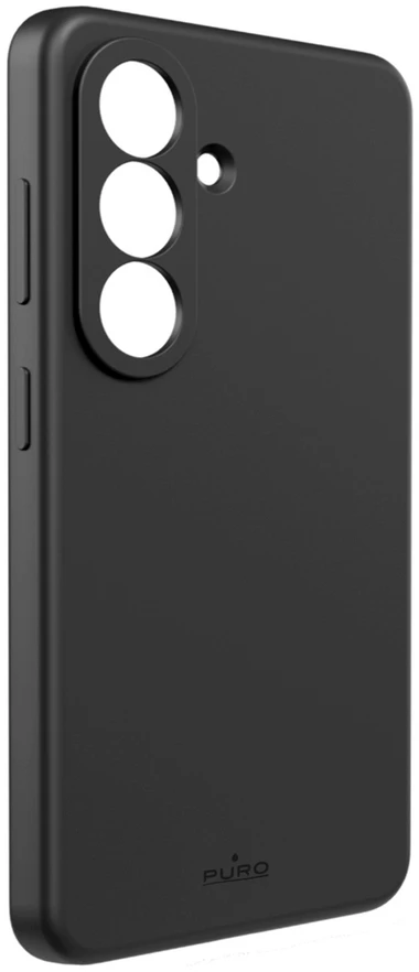 Puro ICON MAG ns Samsung Galaxy S26 Silikoninis dėklas Compatible with MagSafe – juodos spalvos