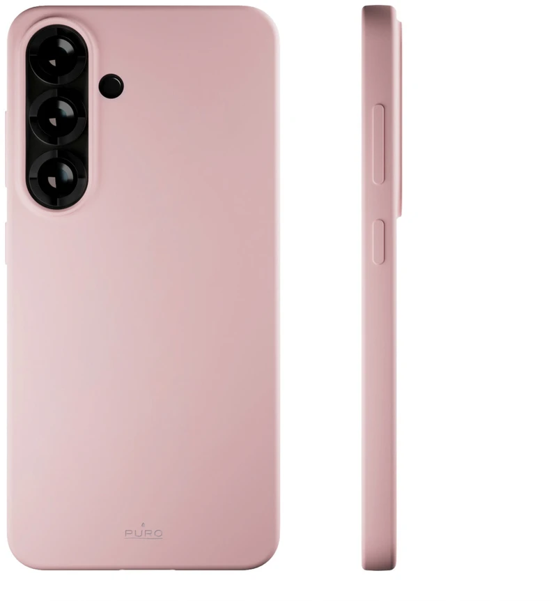 Puro Icon Silicone Samsung Galaxy S25 – dėklas telefonui rožinės spalvos