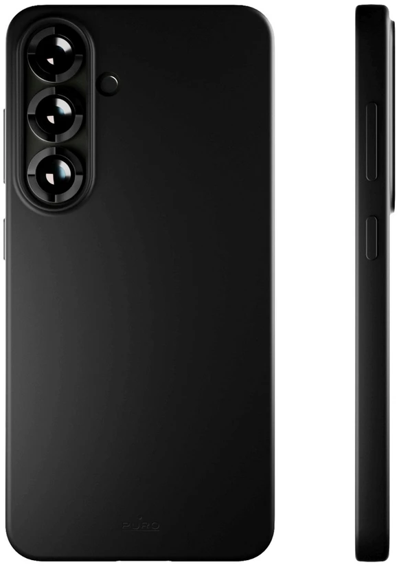 Puro Icon Silicone Samsung Galaxy S25 – dėklas telefonui juodos spalvos