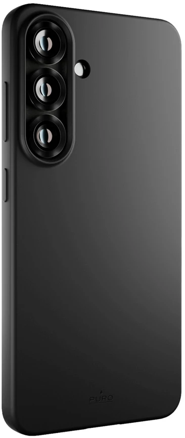 Puro Icon Silicone Samsung Galaxy S25 – dėklas telefonui juodos spalvos