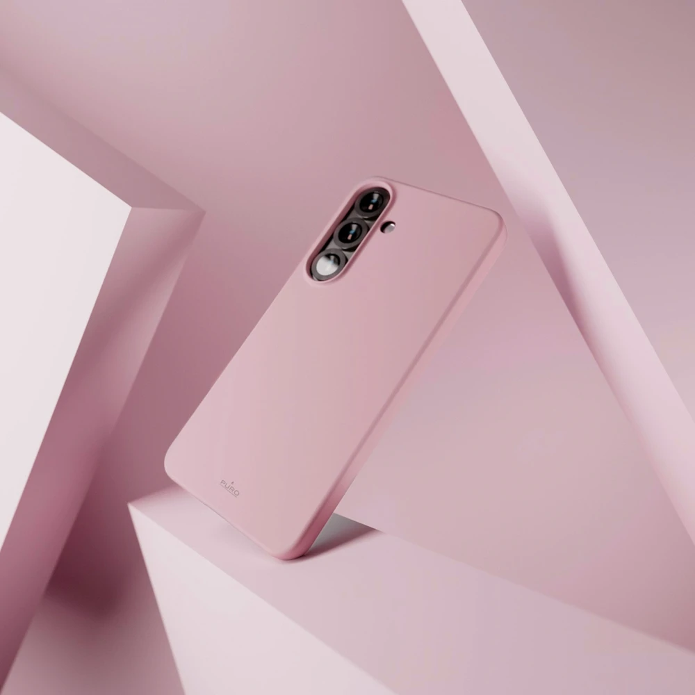 Puro Icon Silicone Samsung Galaxy S25 – dėklas telefonui rožinės spalvos