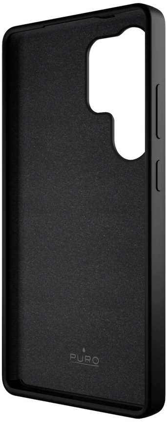 Puro Icon Silicone Samsung Galaxy S25 Ultra – dėklas telefonui juodos spalvos