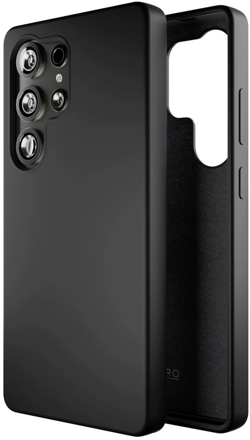 Puro Icon Silicone Samsung Galaxy S25 Ultra – dėklas telefonui juodos spalvos
