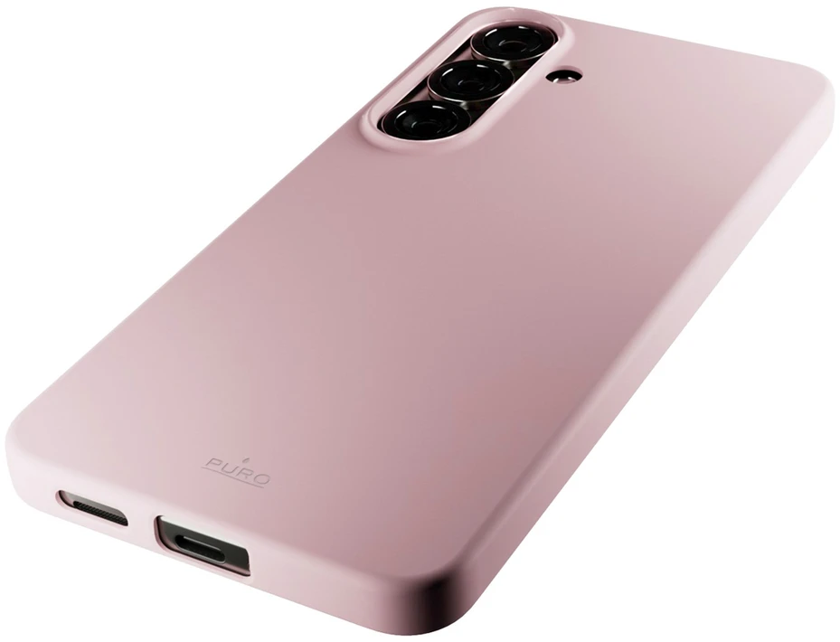 Puro Icon Silicone Samsung Galaxy S25 – dėklas telefonui rožinės spalvos