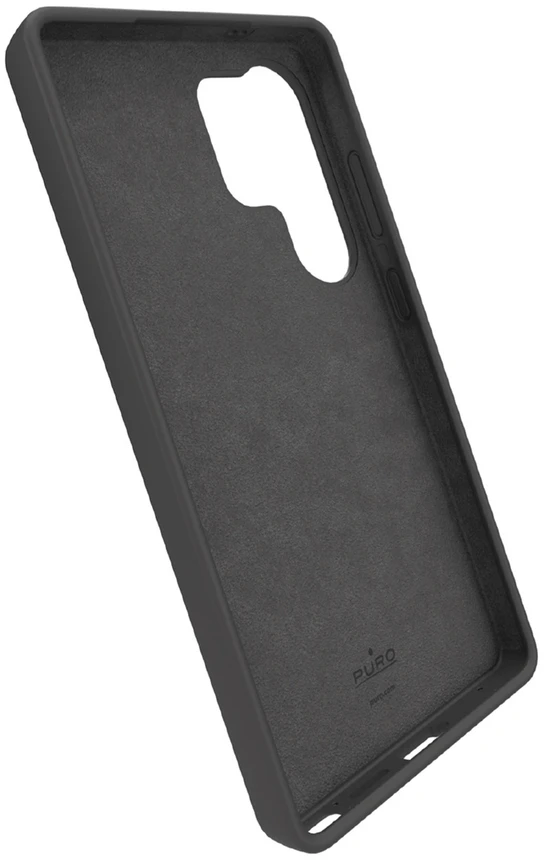 Puro Icon Silicone Samsung Galaxy S25 Ultra – dėklas telefonui juodos spalvos