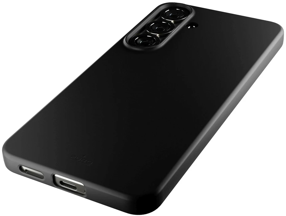 Puro Icon Silicone Samsung Galaxy S25 – dėklas telefonui juodos spalvos