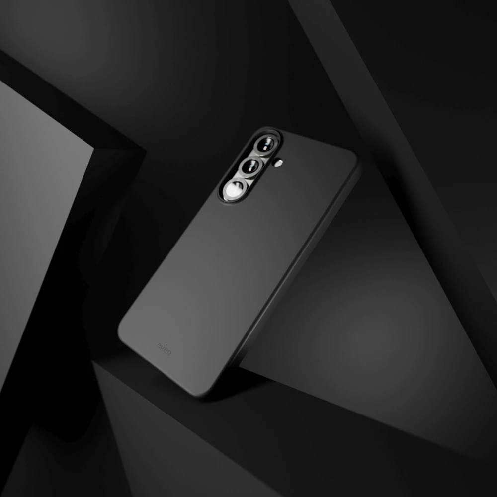 Puro Icon Silicone Samsung Galaxy S25 – dėklas telefonui juodos spalvos