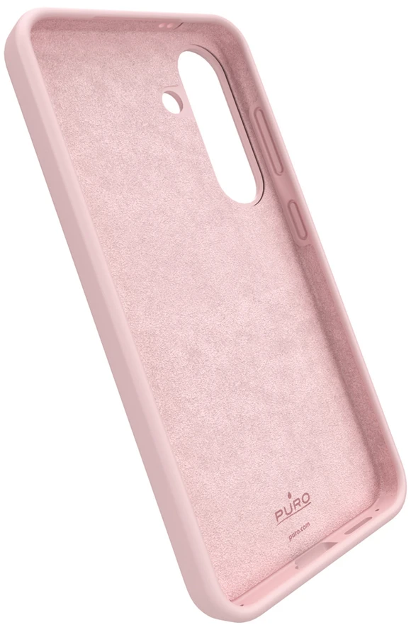 Puro Icon Silicone Samsung Galaxy S25 – dėklas telefonui rožinės spalvos