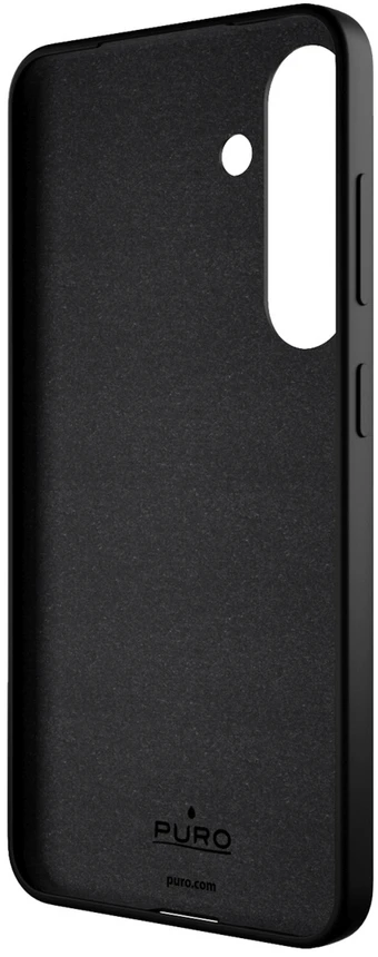 Puro Icon Silicone Samsung Galaxy S25 – dėklas telefonui juodos spalvos