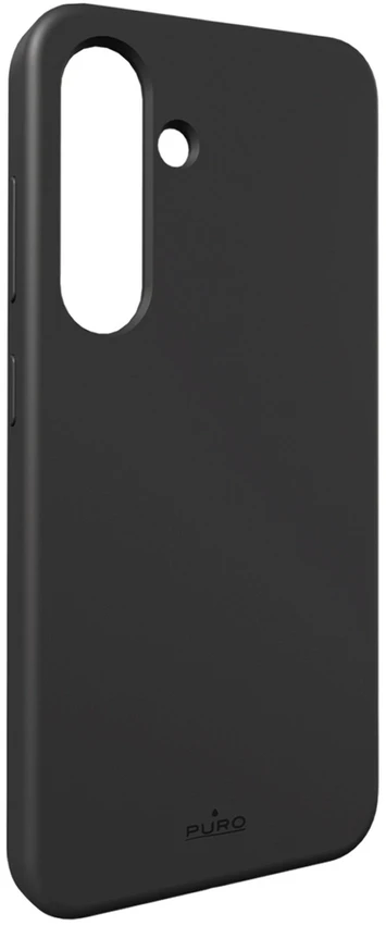 Puro Icon Silicone Samsung Galaxy S25 Plus – telefono dėklas, juodos spalvos